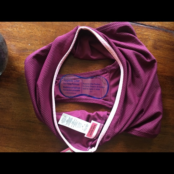 Kate Spade Deep Plum High Waist Bikini Bottoms Sz S ✨host pick✨ - Picture 7 of 10